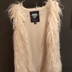 White Fur Vest